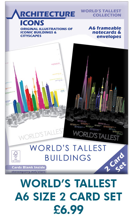 Worlds Tallest 2 Card Set £6.99